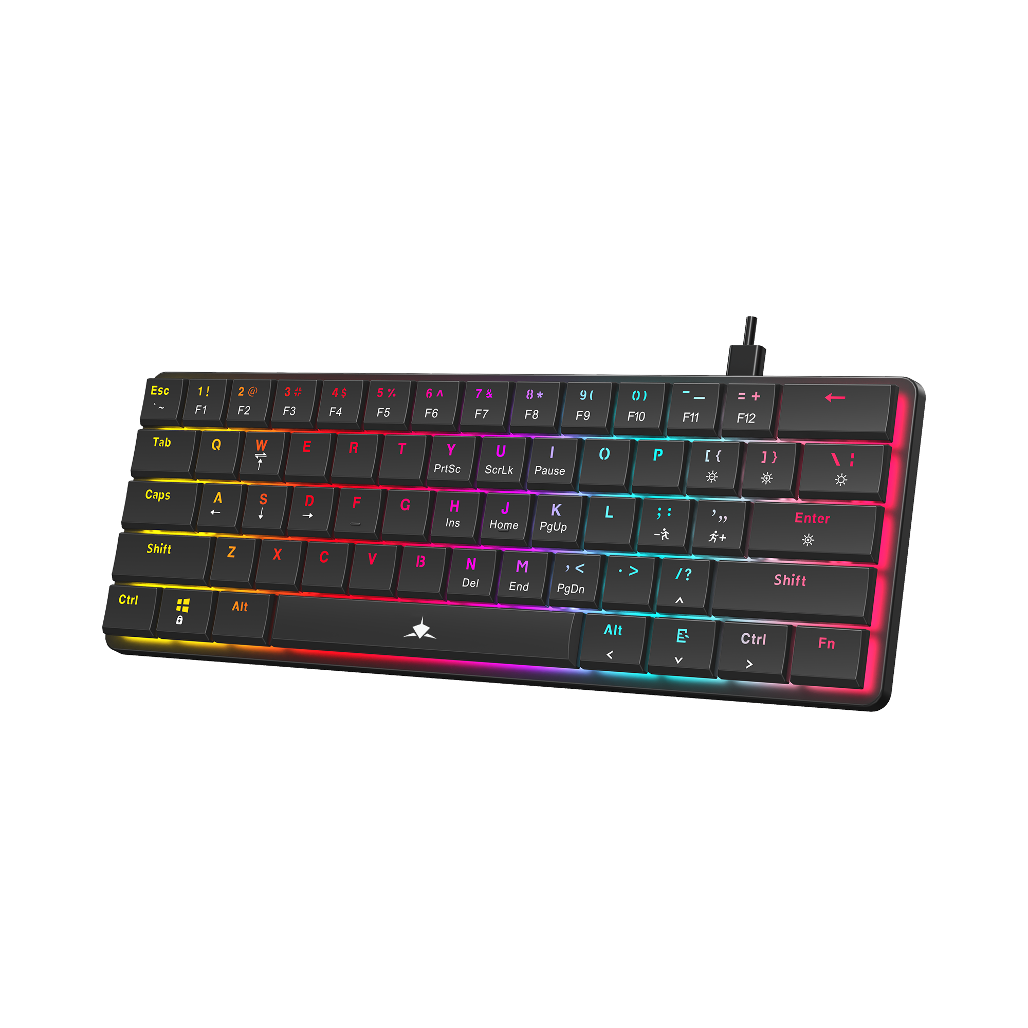 White Shark KEYBOARD GK-006121 NAGAMAKI Black-Mechanical / US-BLUE.SW-8