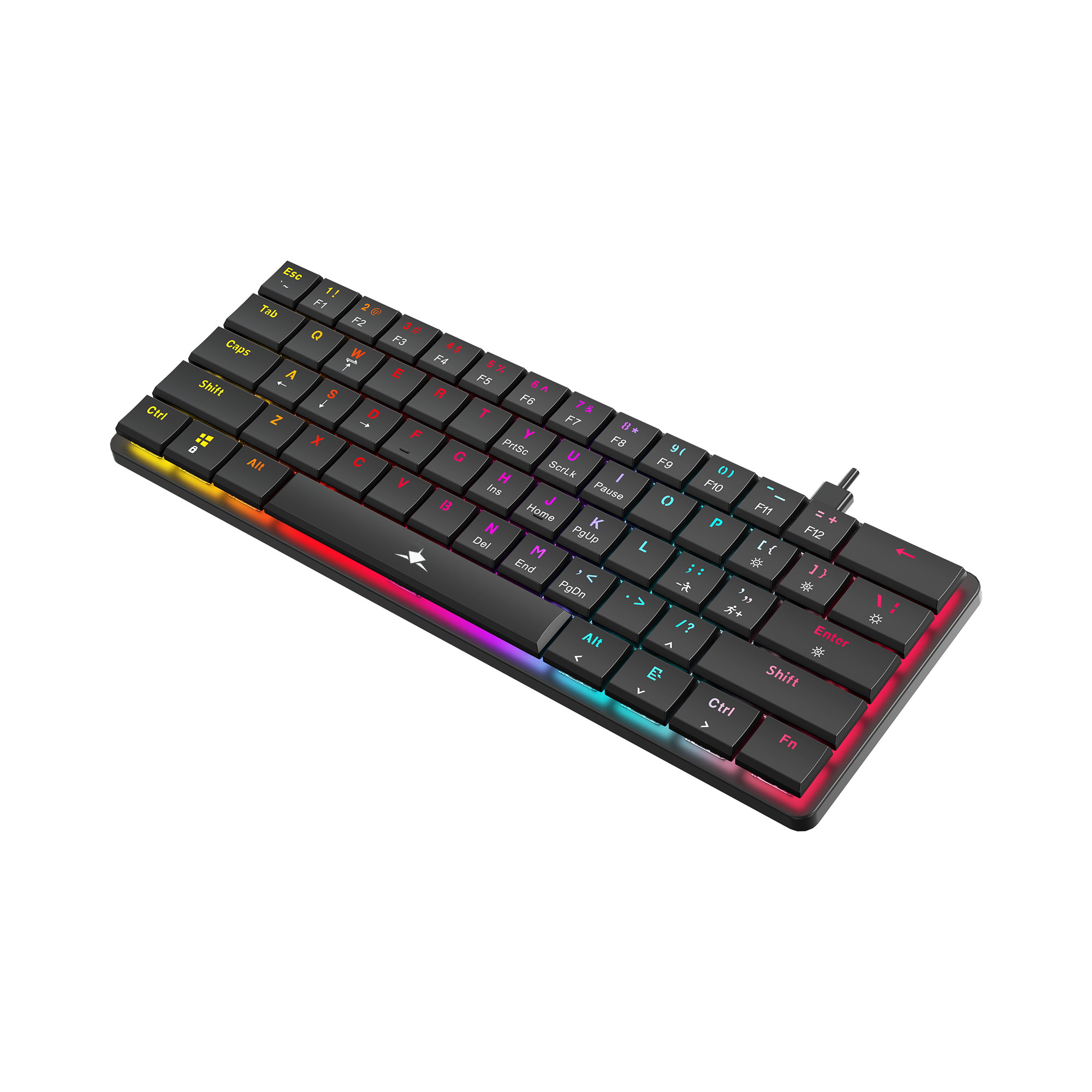 White Shark KEYBOARD GK-006121 NAGAMAKI Black-Mechanical / US-BLUE.SW-11