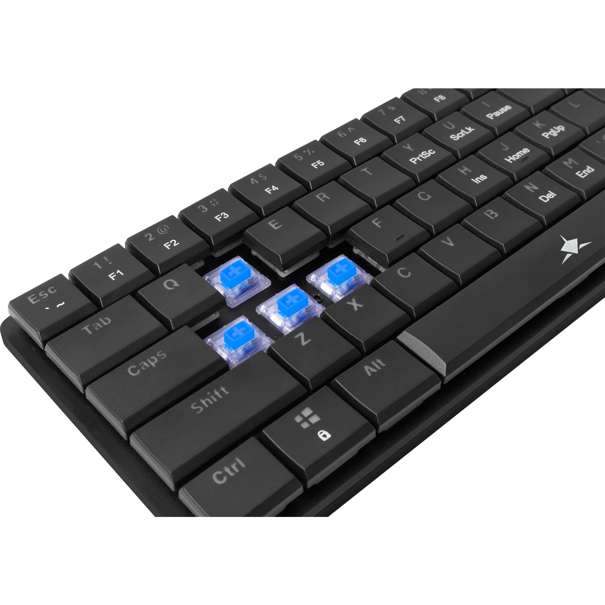 White Shark KEYBOARD GK-006121 NAGAMAKI Black-Mechanical / US-BLUE.SW-16