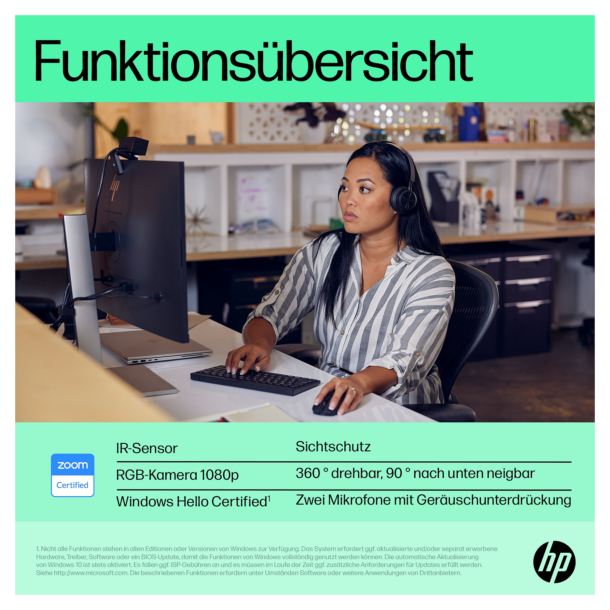 Kamera HP 625 4MP 1920x1080 Audio USB-3