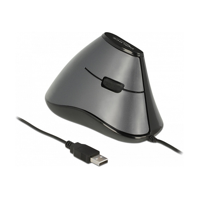 Miš DELOCK ergonom. Maus vertikal optisch (5-tasten, 1.8m kabel)-0