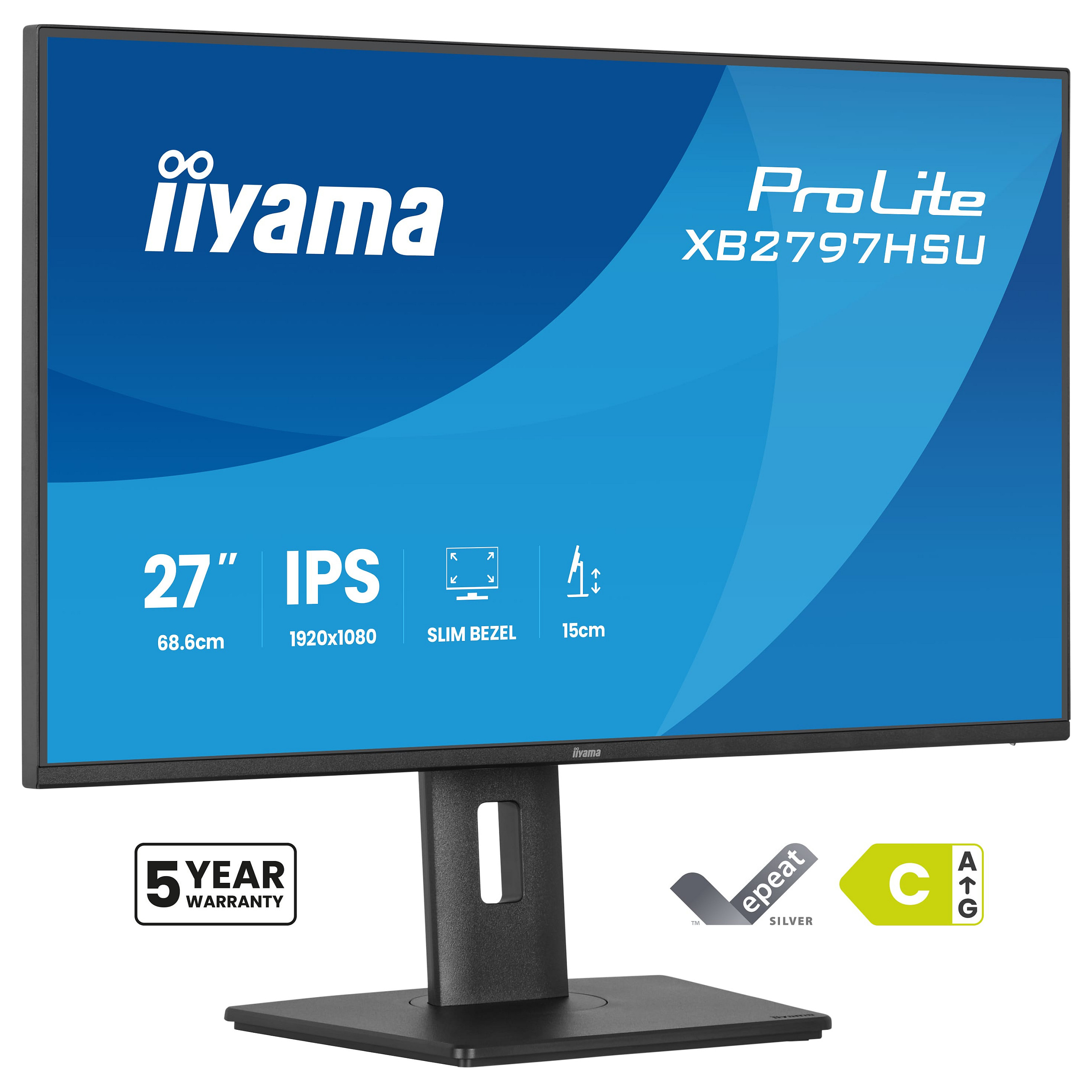 Monitor IIYAMA ProLite XB2797HSU-B1 (27", 1920x1080, IPS, 4ms, 120Hz, HDMI, DisplayPort, USB, VESA, zvučnici)-13
