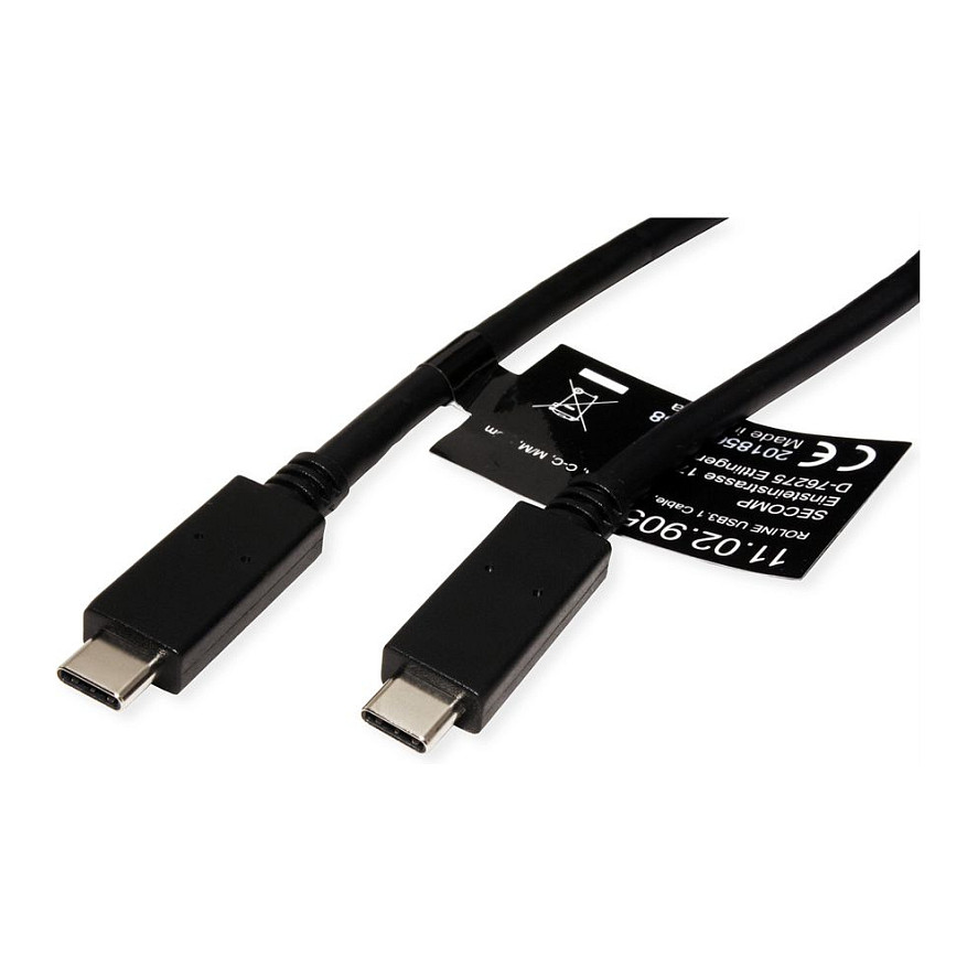Kabel ROLINE USB 3.2 Gen 2 (usb-c na usb-c, pd, 100w, 10 gbps)-1