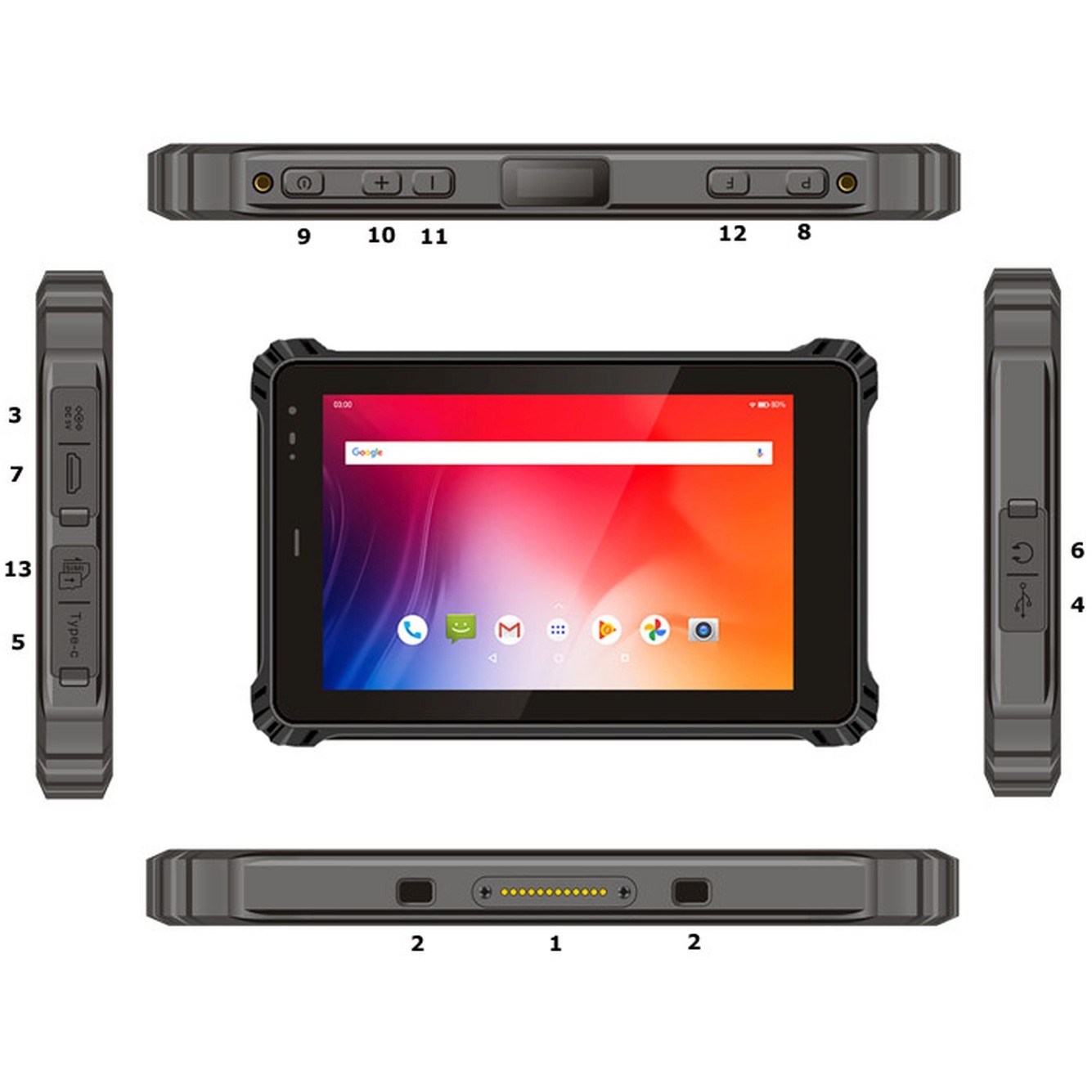Tablet ALLNET X-TRAIL-100 (windows, nfc, lte)-1
