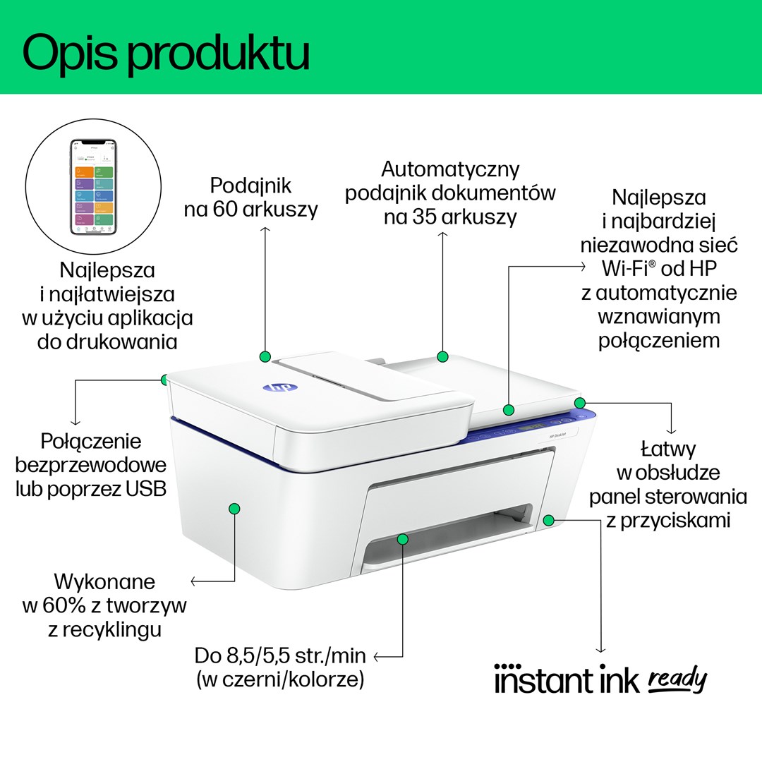 Printer HP DESKJET 4230E (bežični, all-in-one, boja)-4