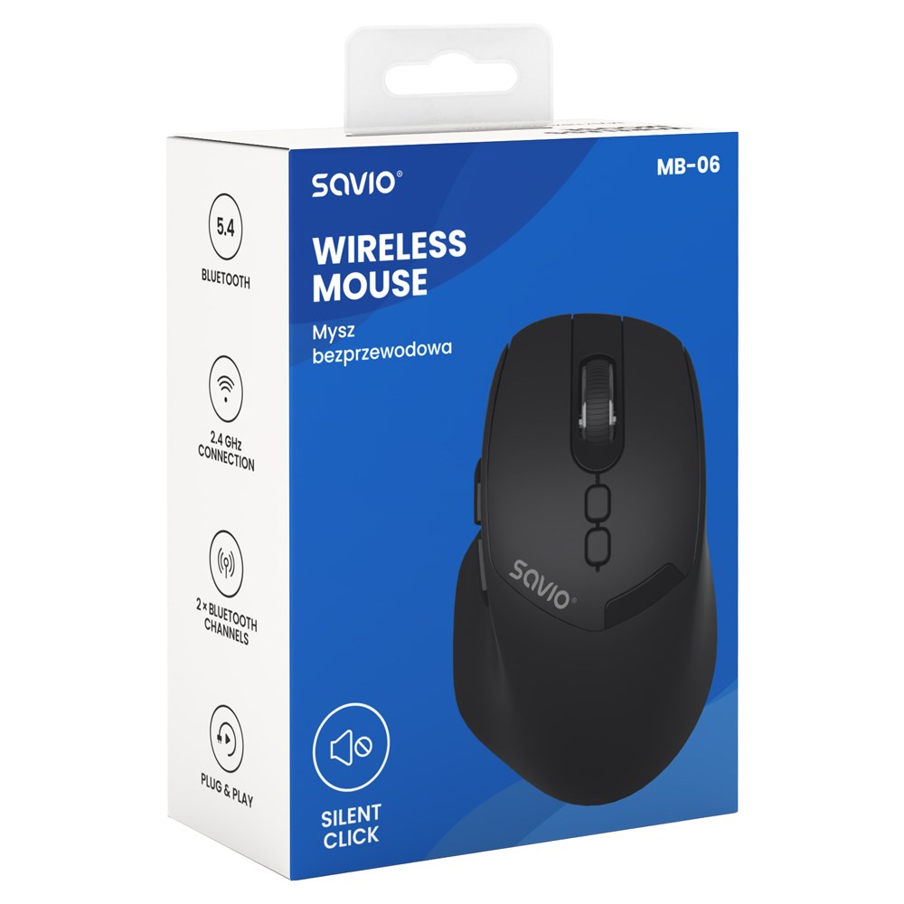 Miš SAVIO MB-06 (bluetooth, 2000 dpi)