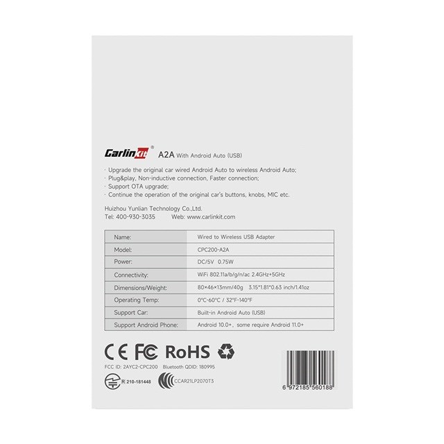 ADAPTER CARLINKIT CPC200-A2A (bežični)-1