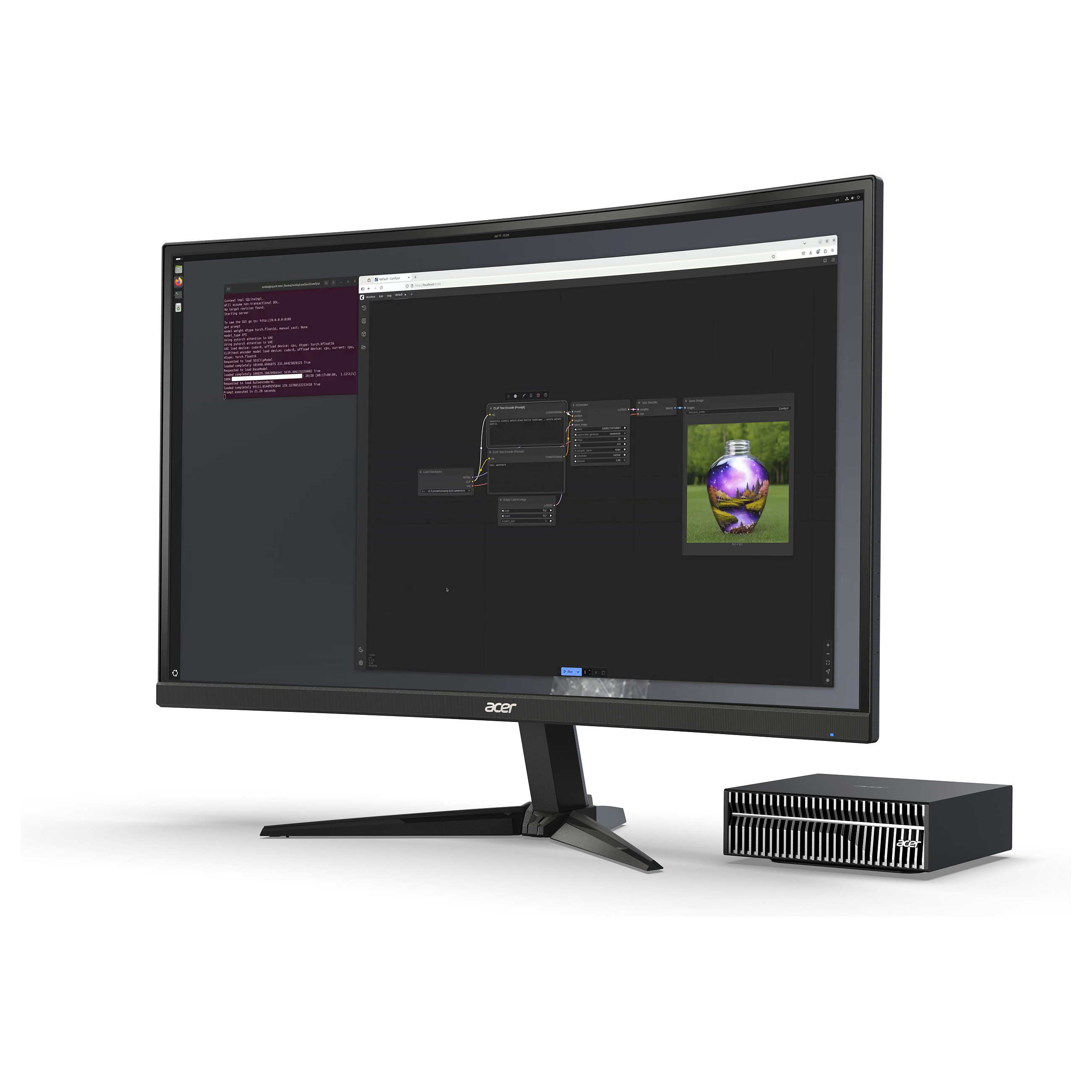 Mini PC ACER Veriton VGN100 (128 GB LPDDR5x, 4 TB SSD, NVIDIA DGX OS, crna)-10