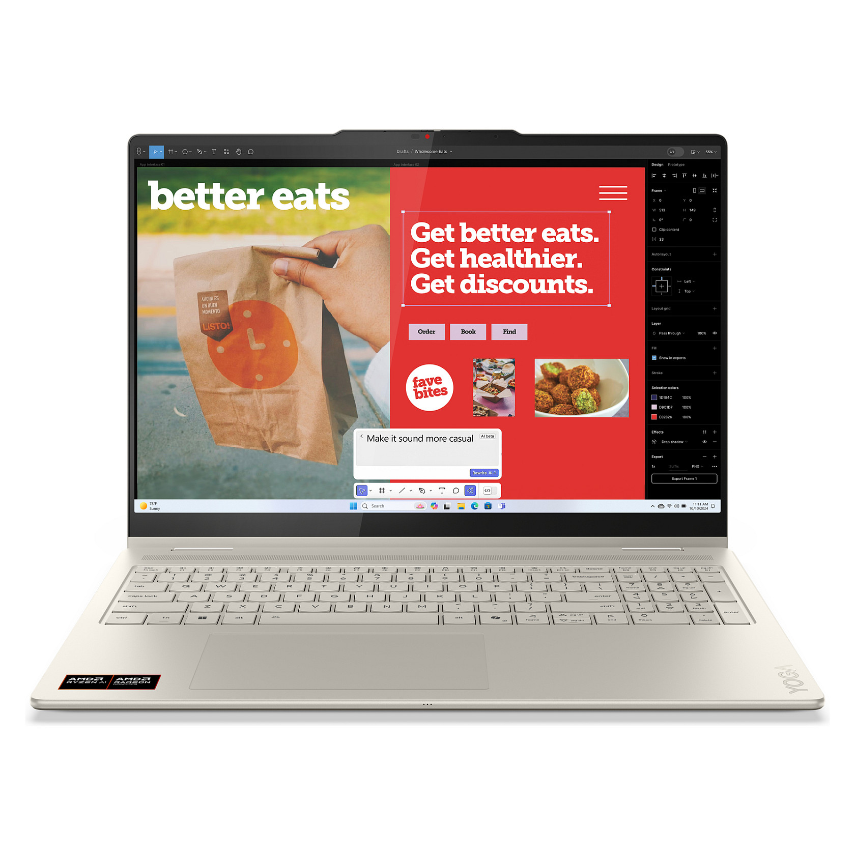 Laptop LENOVO Yoga 7 16AKP10 (40,64cm, 16, AI7 350, 16GB, 1TB)