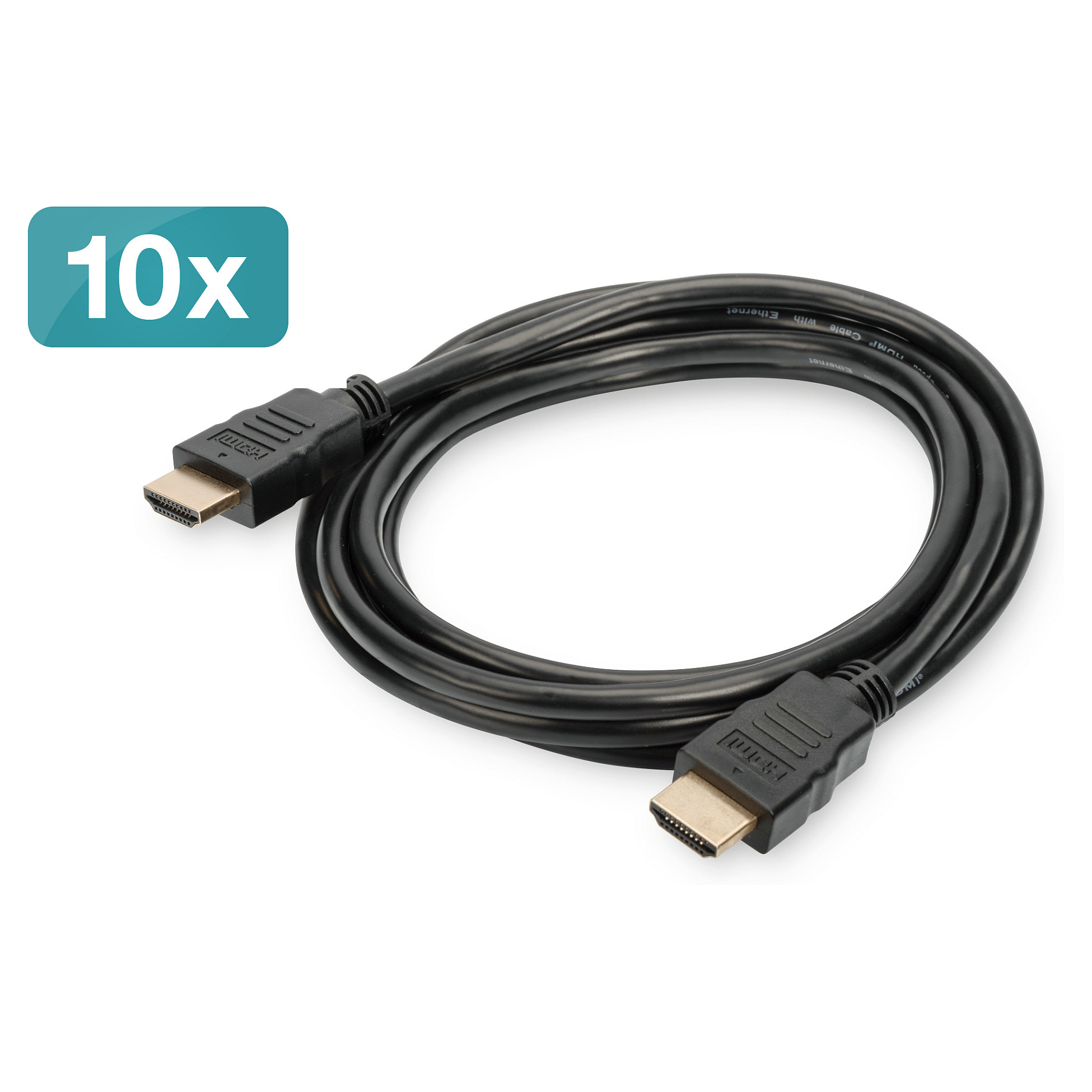 Kabel DIGITUS HDMI Kabel Ethernet 4K UHD St./St. 10 Stück 3m