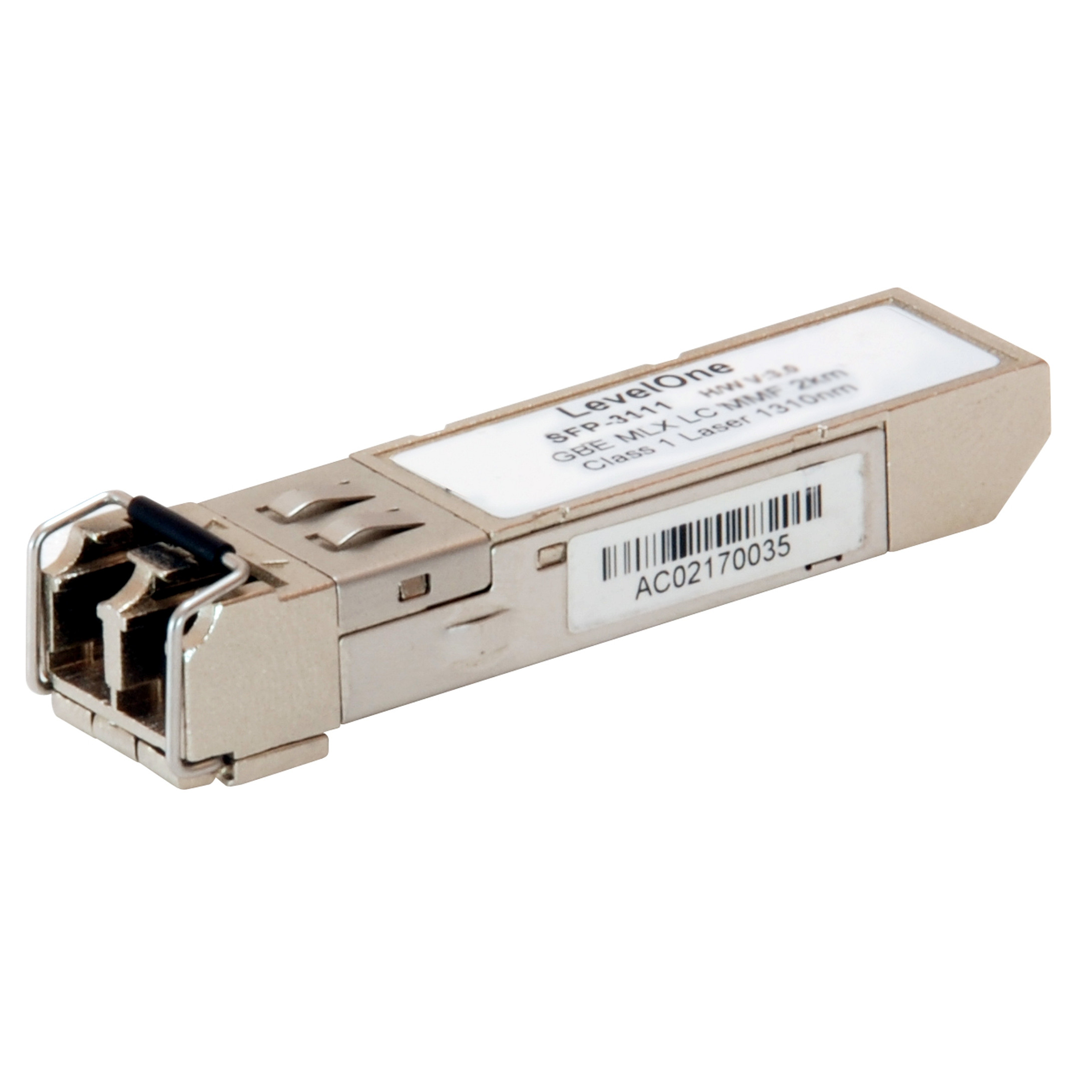 SFP TRANSCEIVER LEVELONE 1.25G MULTI-MODE DUPLEX LC 2KM-0