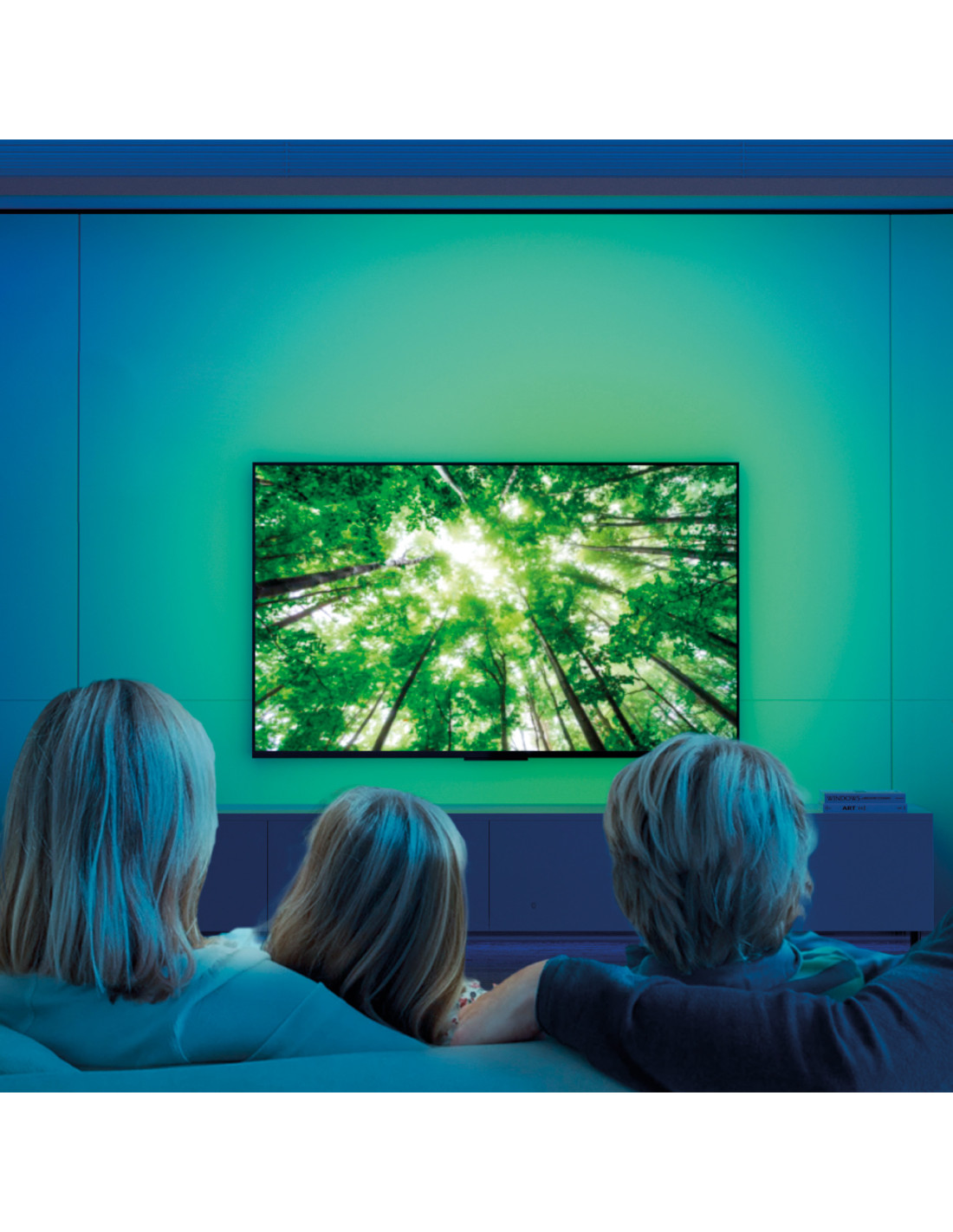 LED traka KSIX SmartLED TV Strip 2 m, mogućnost rezanja, 480 lm, Siri, RGB boje, do 70"-1