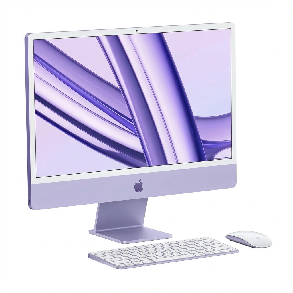 iMac APPLE 24 (m4 8c cpu/8c gpu, 16gb, 256gb ssd, njemačka tipkovnica, ljubičasta) Z1E7