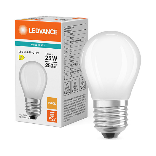 LED LAMP OSRAM LED Classic P 25 (1.8W, E27, frosted)-4