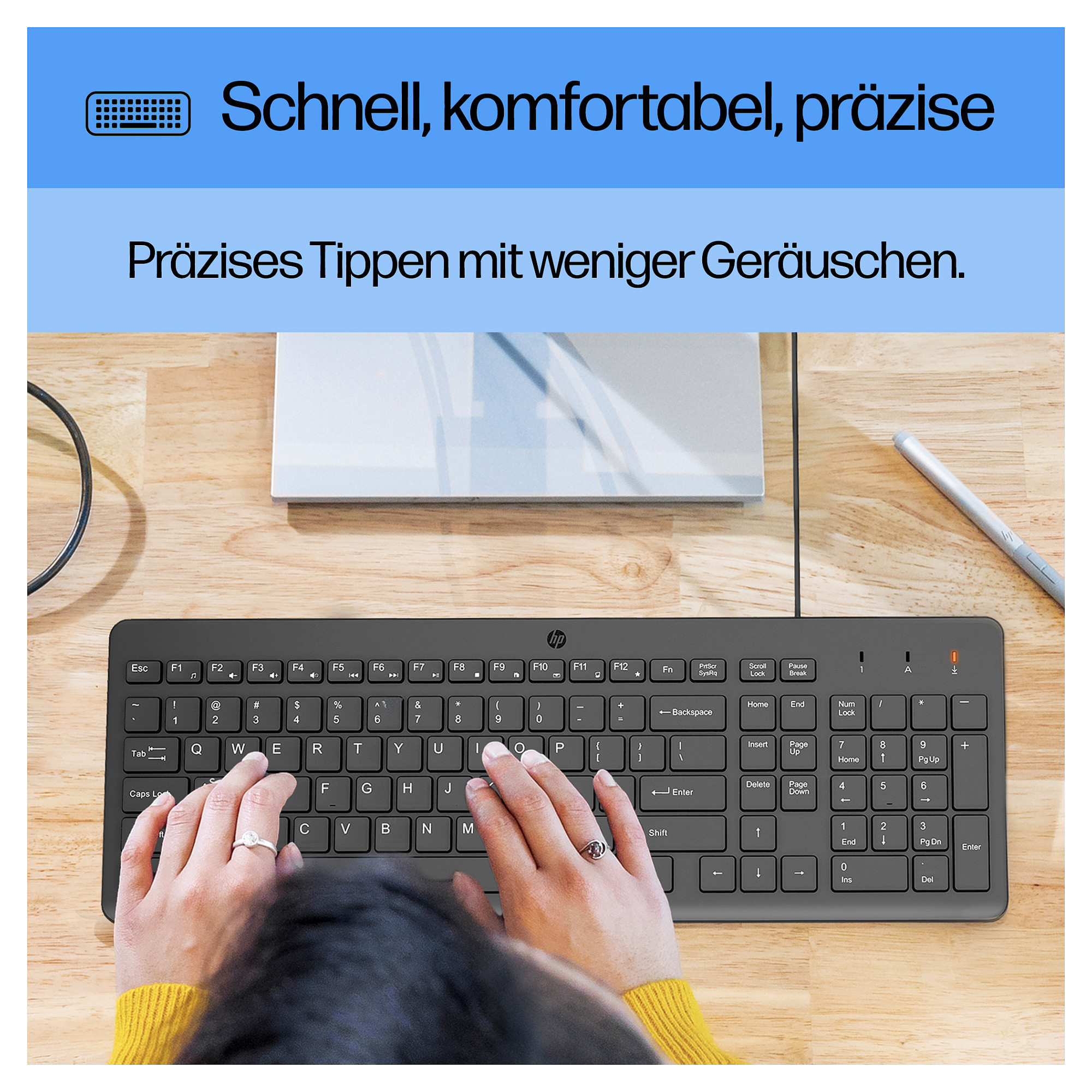 Kabel HP 150 (USB-A, njemačka tipkovnica, crna) – internacionalna non HR tipkovnica-6
