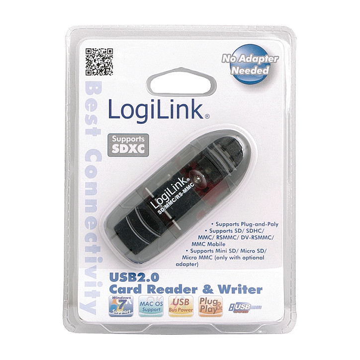 KARTENLESER LOGLINK CR0007 (usb 2.0, sd/microsd/mmc/rs-mmc)-1
