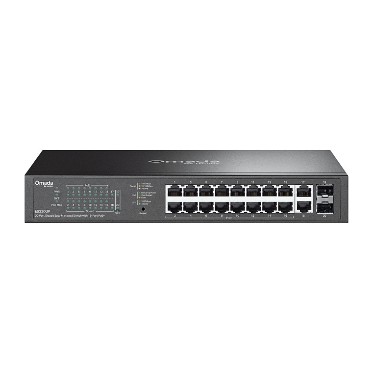 Switch TP-LINK ES220GP (omada, easy managed)