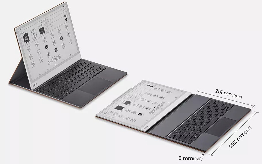 Etui ONYX Note Max / Tab X C (magnetsko, s tipkovnicom, smeđa boja)-9