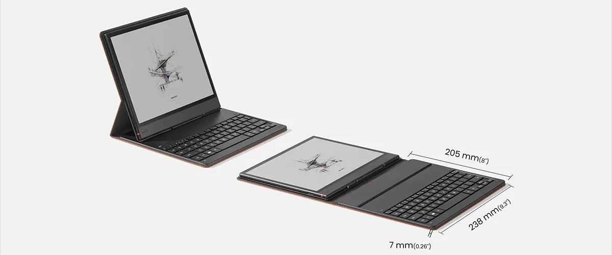 Etui s tipkovnicom ONYX Note Air 5 C (magnetski, smeđa boja)-9