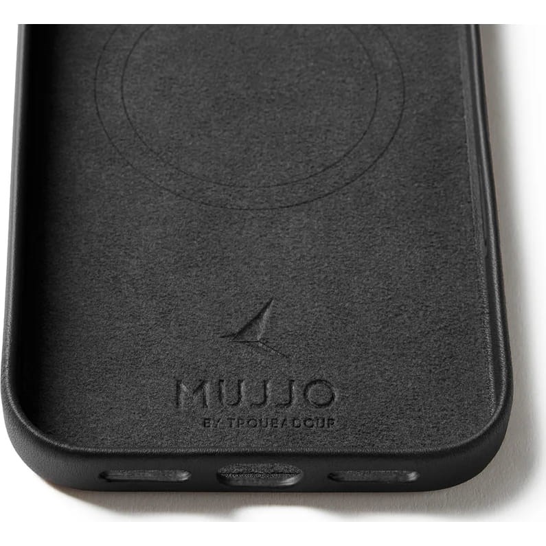 Maska MUJJO Full Leather Case (za iPhone 17 Pro Max, crna)-6