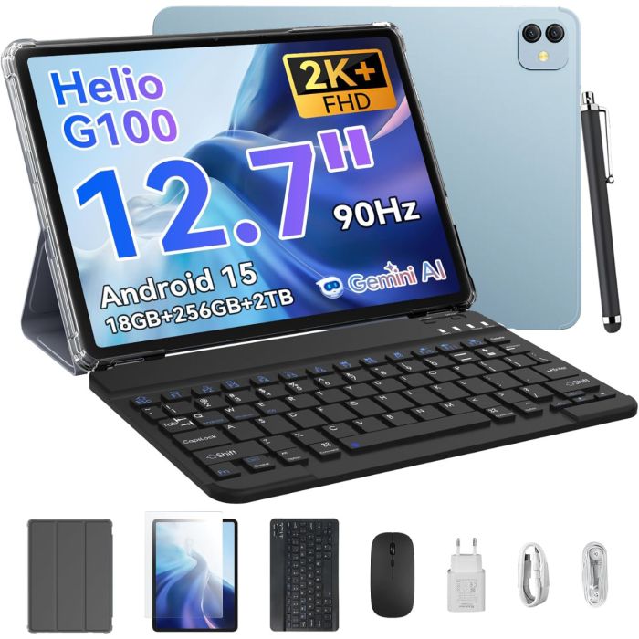 Tablet BLACKVIEW Link 8 (12.7" 2K, 12GB/256GB, WiFi), plavi + tipkovnica i miš-2
