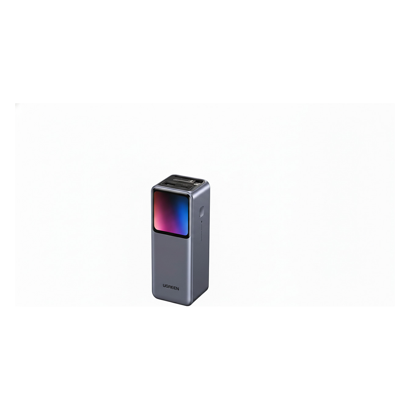 Prijenosni punjač UGREEN 55987B (20000 mAh, 165 W, ugrađeni usb-c kabel, tft zaslon)-11