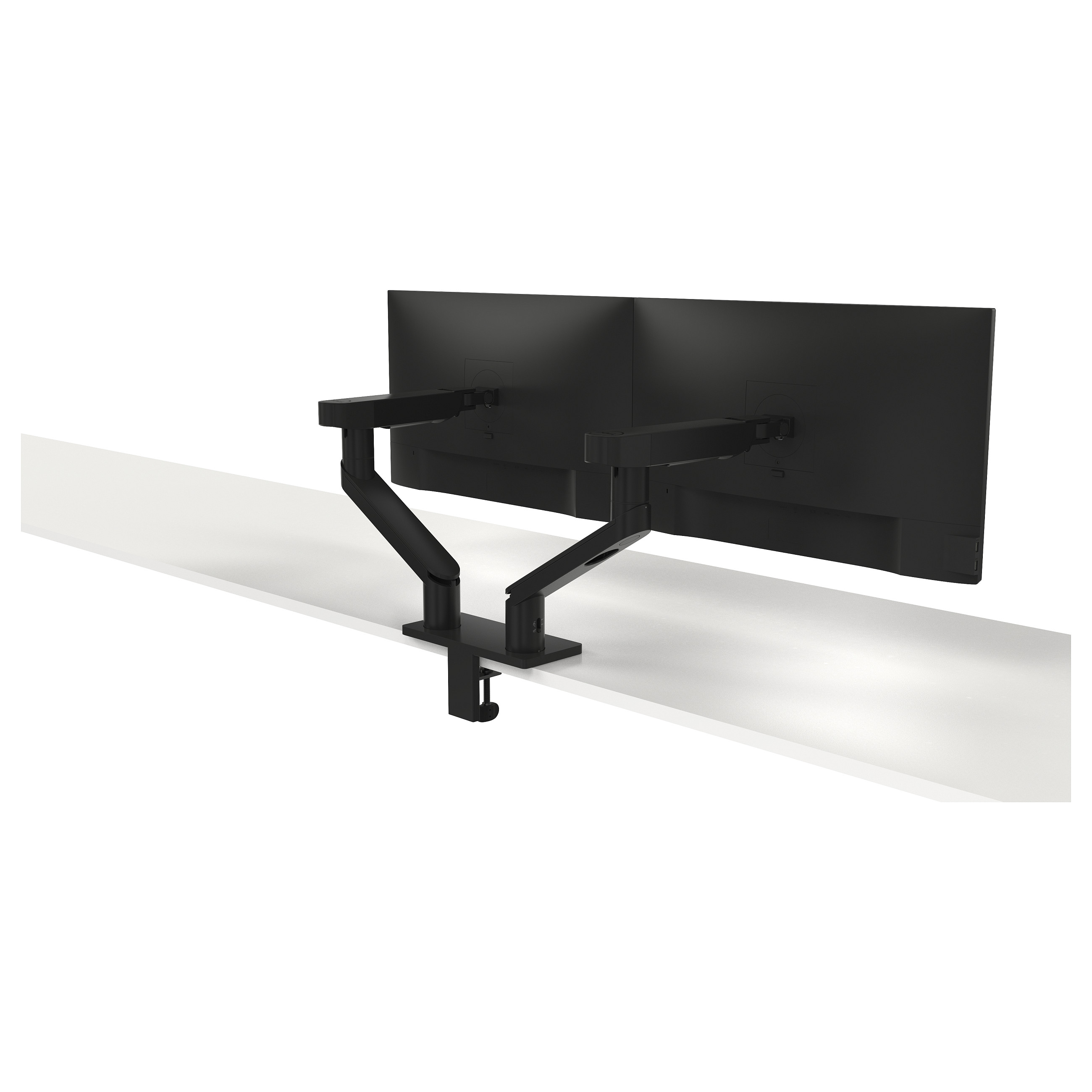 Stolni nosač za monitor DELL MDA20 (za 2 monitora, crni)-12