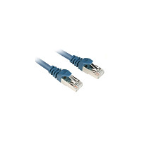 Kabel SHARKOON RJ45 (cat.6, sftp, 0.25m, plavi)