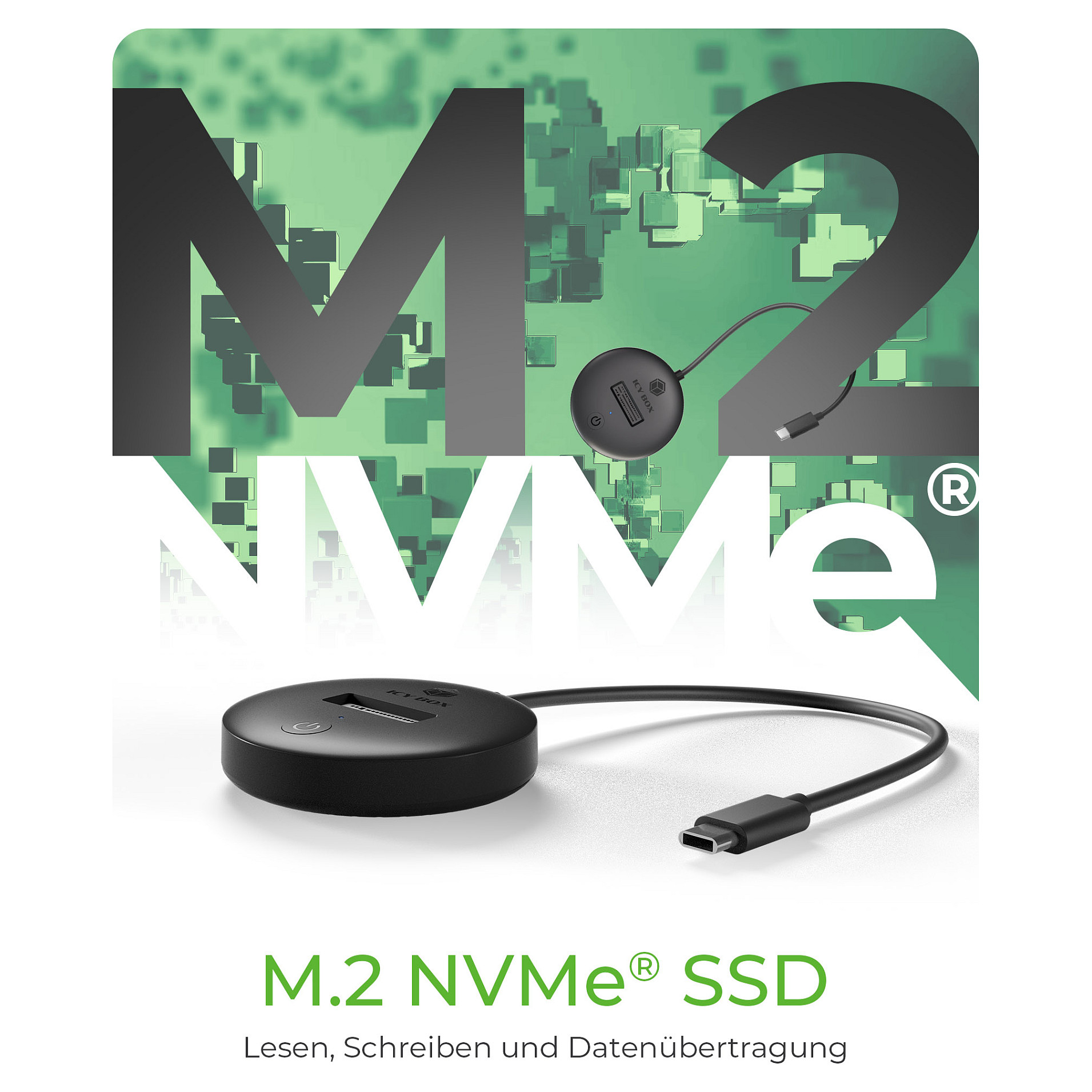 Priključna stanica ICY BOX za NVMe i SATA M.2 SSD-2