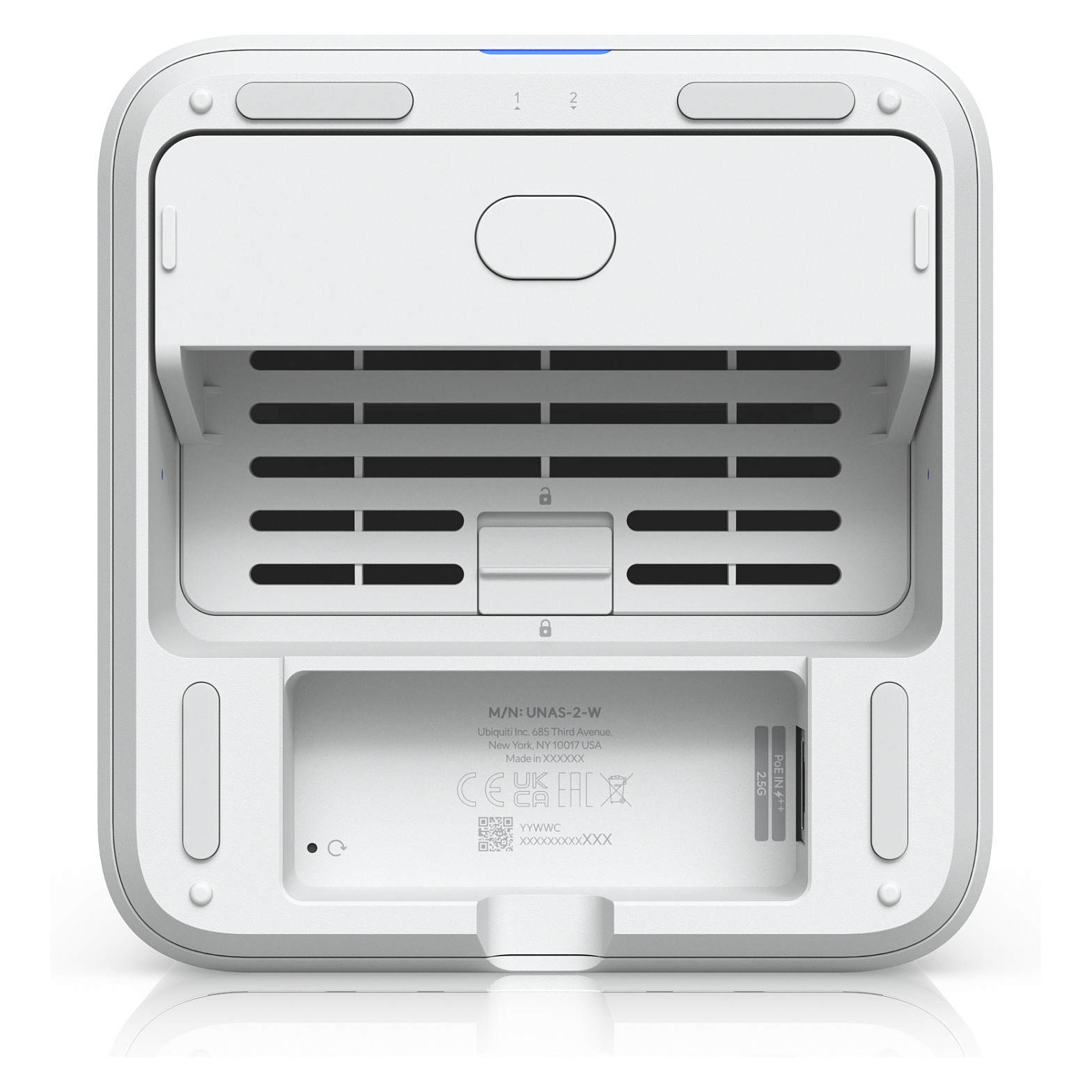 NAS kućište UBIQUITI UNAS-2-W (2-bay, bijela boja)-5