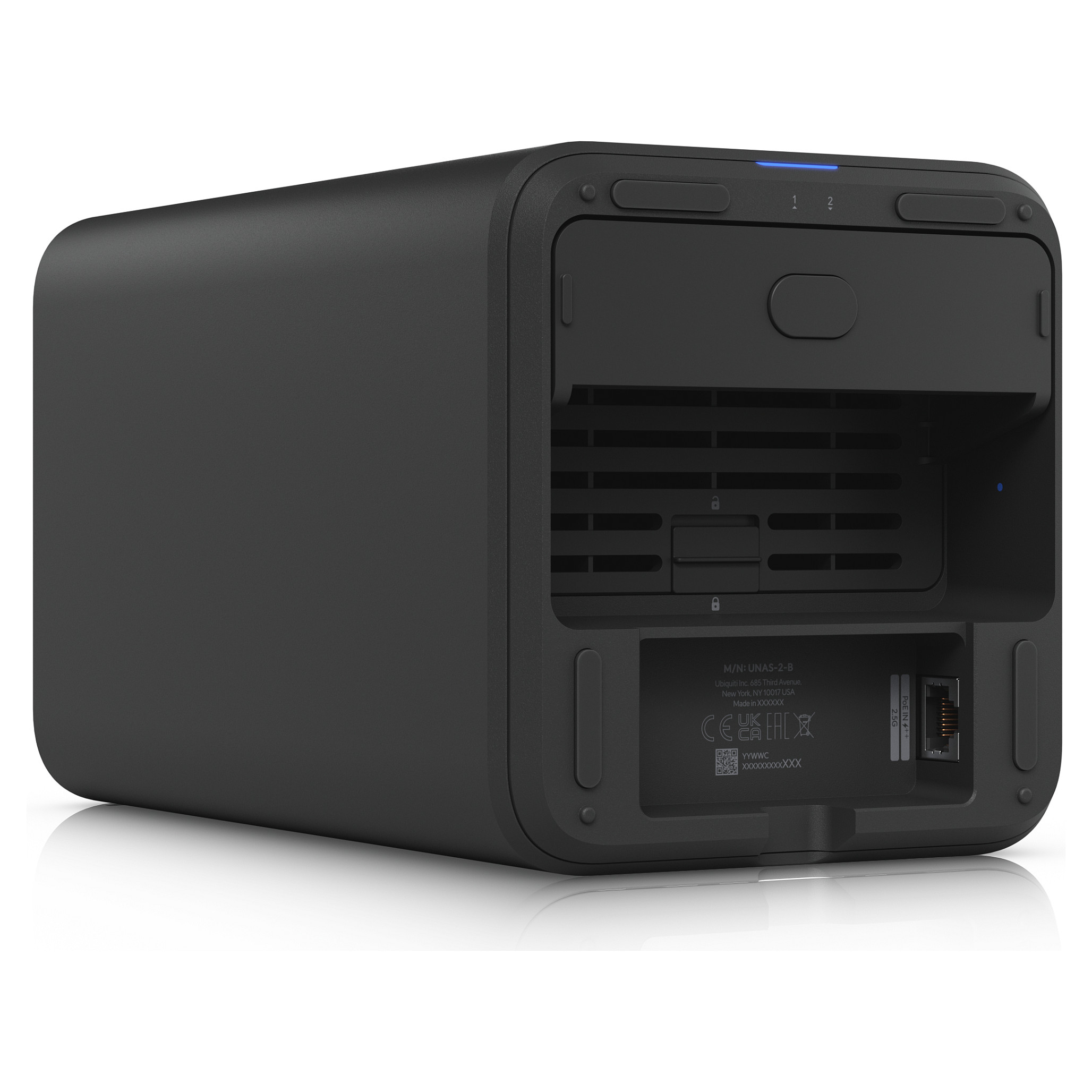 NAS kućište UBIQUITI UNAS-2-B (2-bay, crno)-6