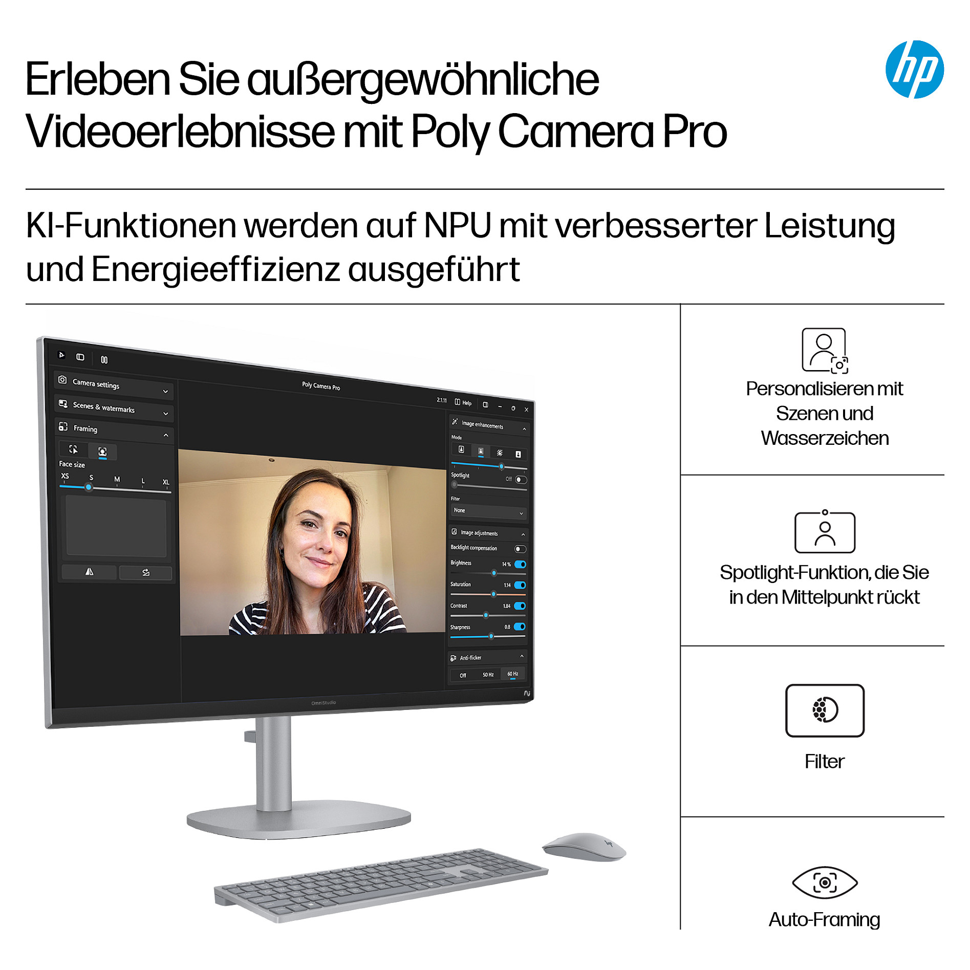 AIO računalo HP OmniStudio X 27-cs1470ng (27" uhd, core ultra 7 258v, 32gb, 1tb ssd, windows 11, srebrno)-14