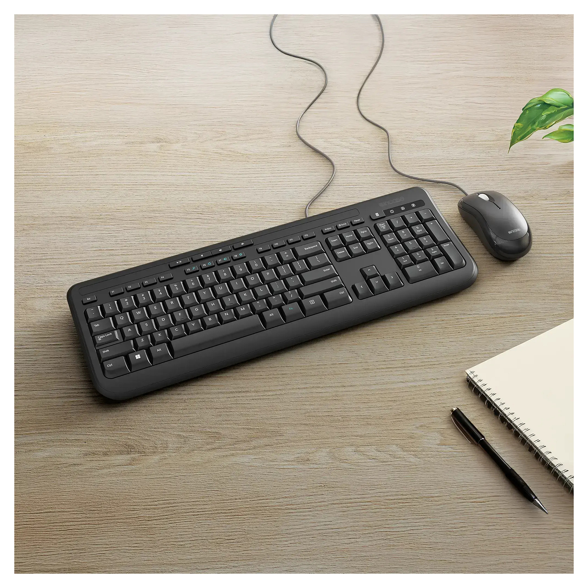 Set tipkovnica i miš MICROSOFT Wired Desktop 600 (žičani, engleski UK raspored tipki)-1