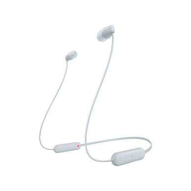 Slušalice SONY WI-C100 BT, WIC100W.CE7, In-Ear, Bluetooth, bijele-5