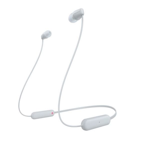 Slušalice SONY WI-C100 BT, WIC100W.CE7, In-Ear, Bluetooth, bijele-5