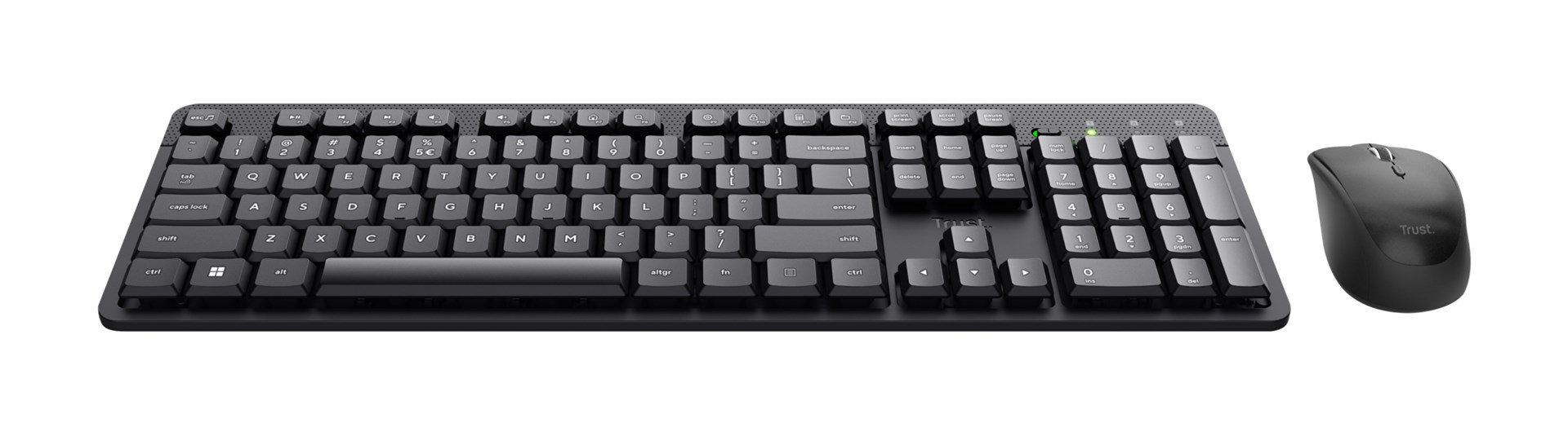 Set tipkovnica i miš TRUST Ody II (bežični, us layout, crna boja)-1
