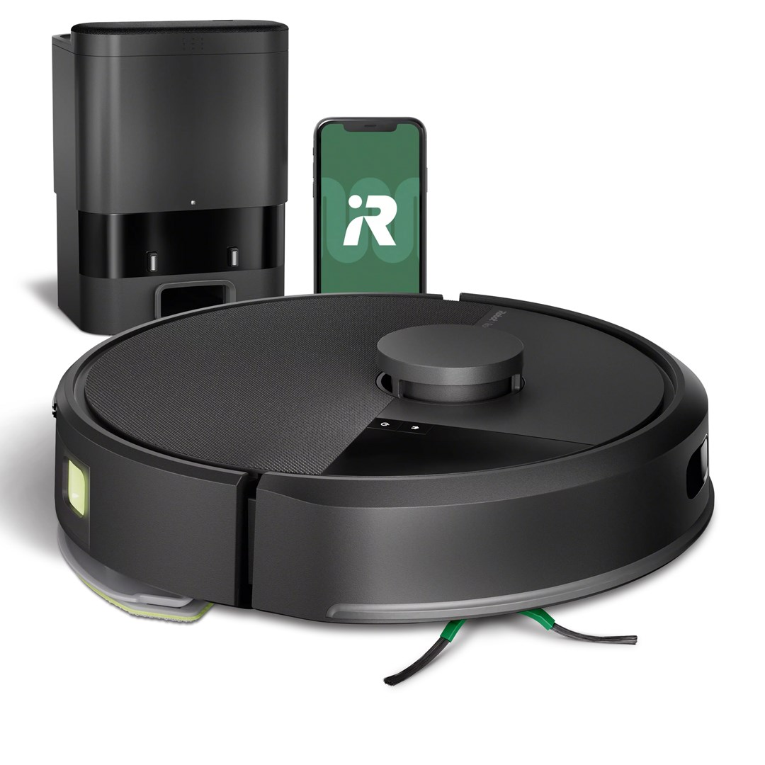 Robotski usisavač IROBOT Roomba 105 Combo (stanica za automatsko pražnjenje, crni)