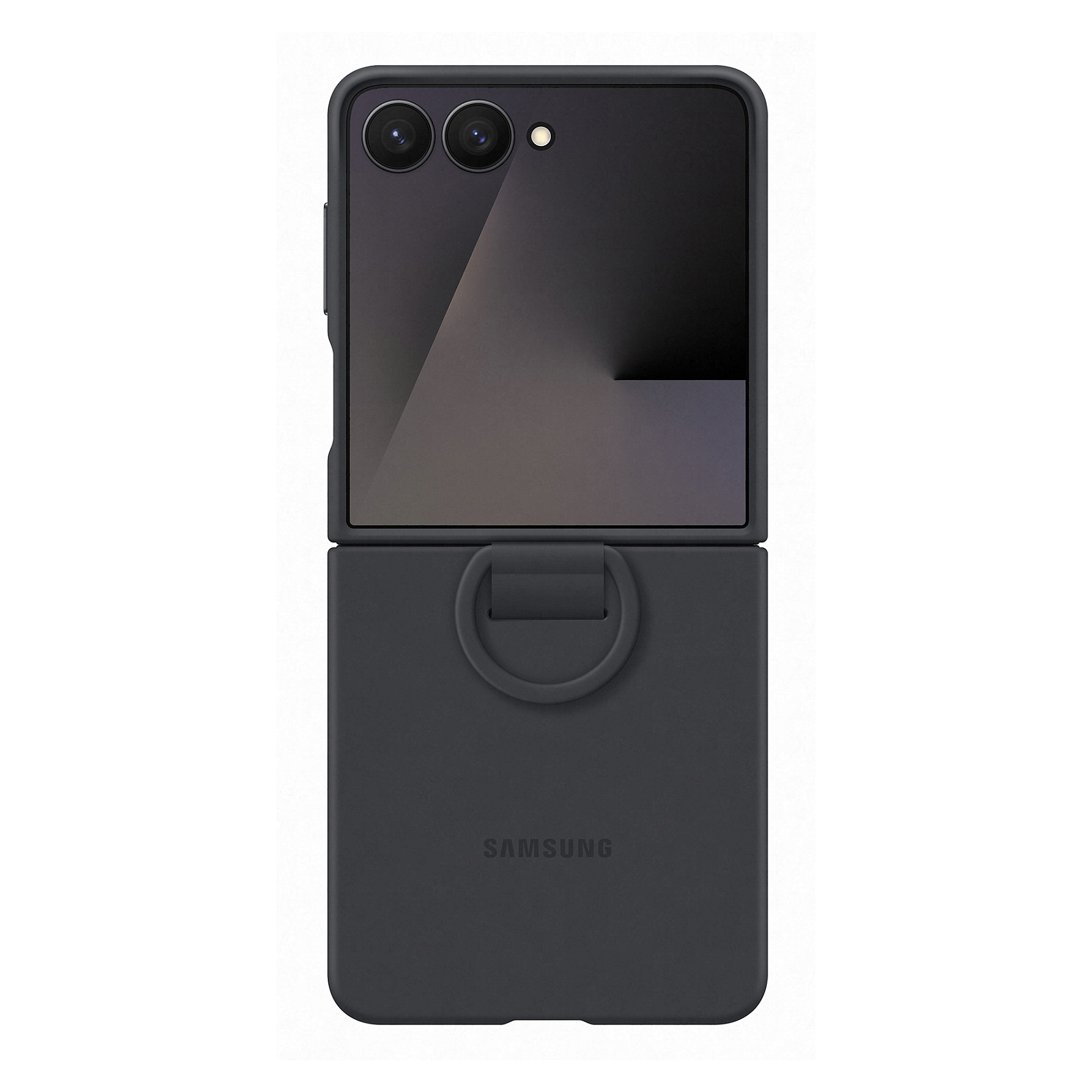 Maska SAMSUNG Ring Case za Galaxy Flip7 (silikonska, crna)-2