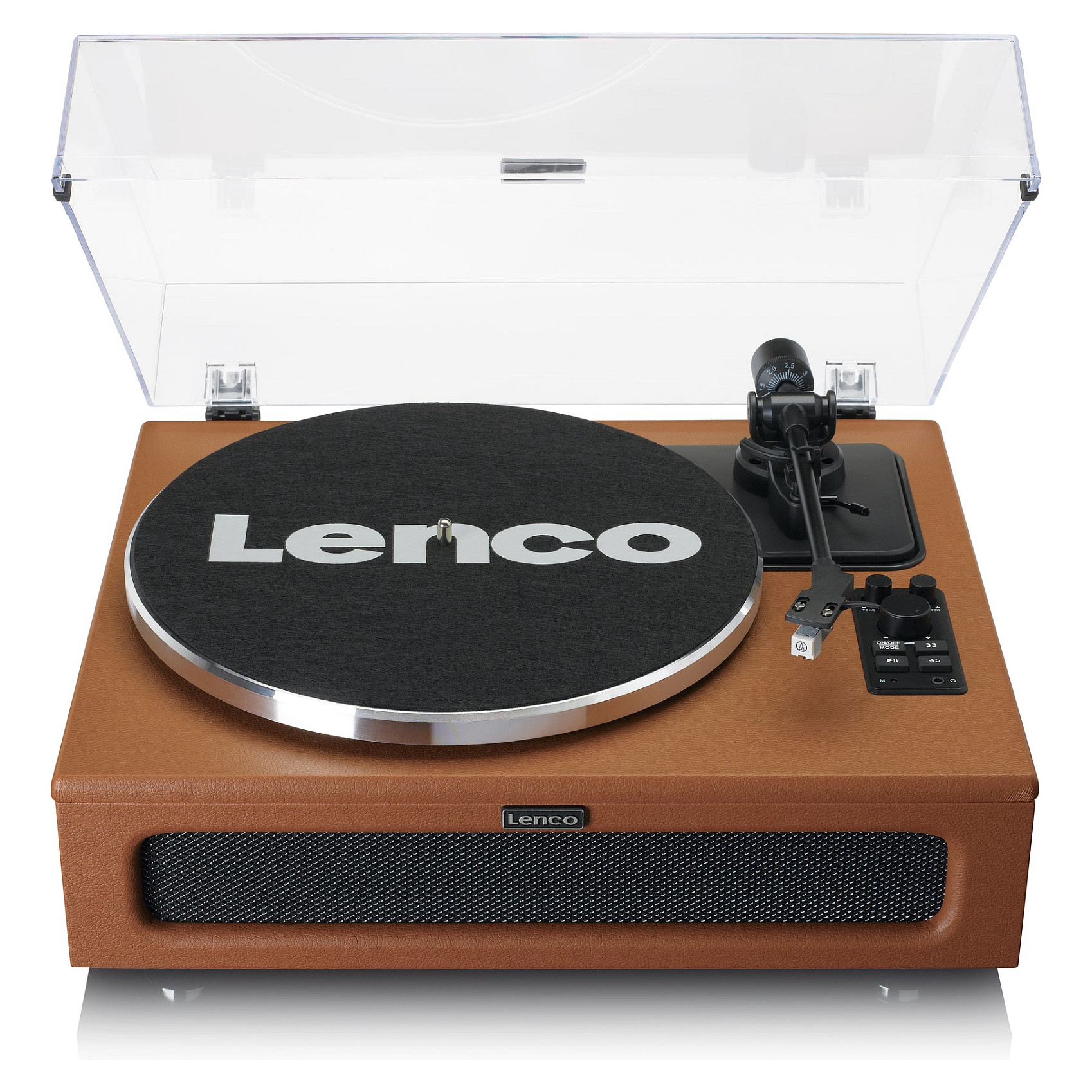 Gramofon LENCO LS-430 (4 zvučnika, bluetooth, smeđi)-0