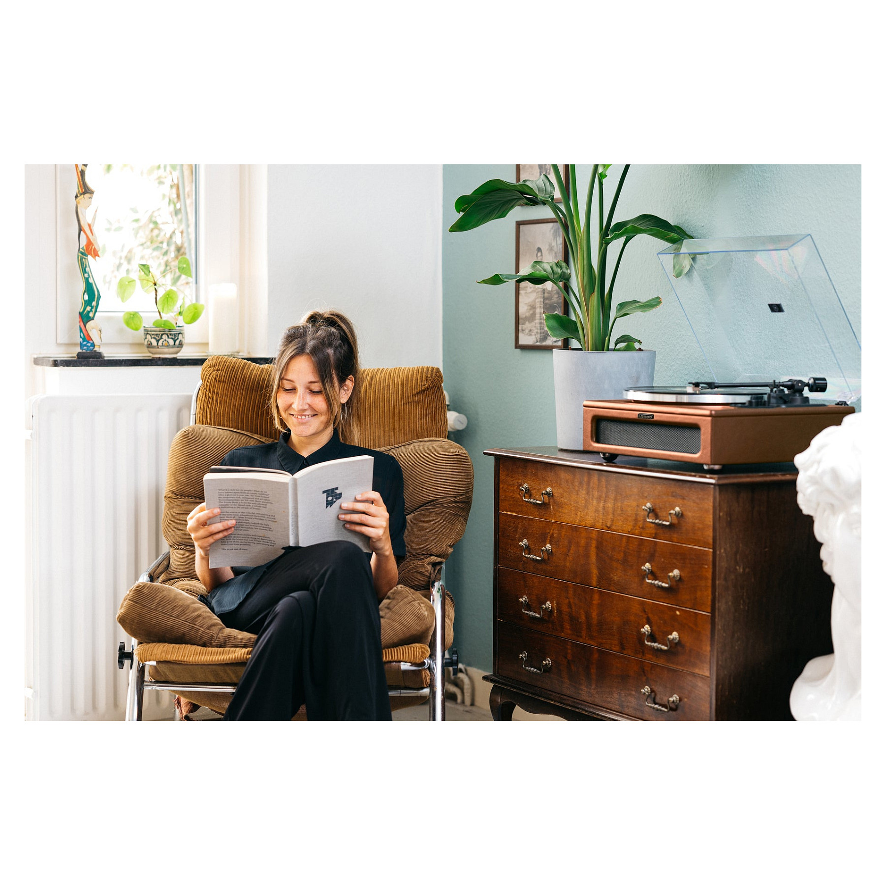 Gramofon LENCO LS-430 (4 zvučnika, bluetooth, smeđi)-4