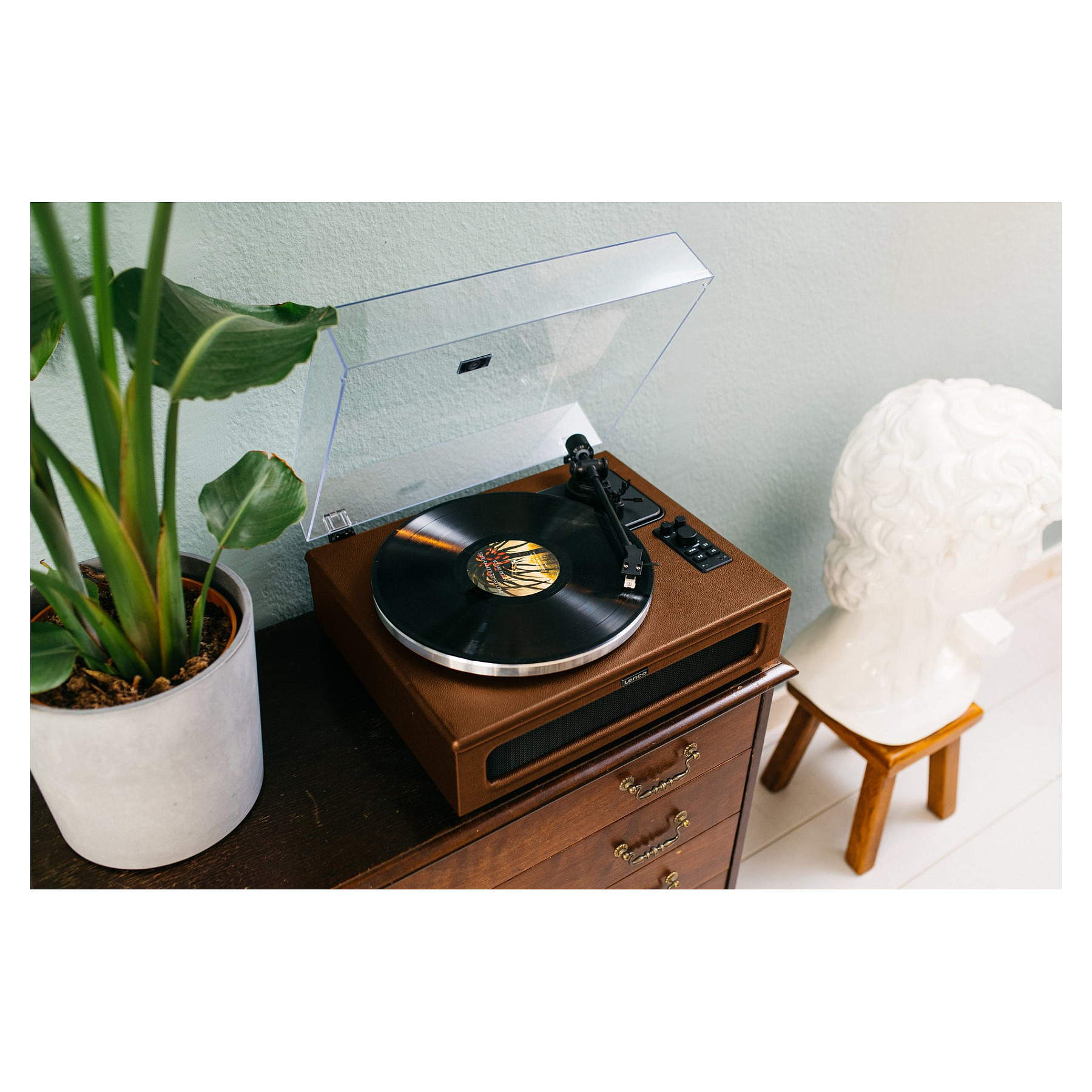Gramofon LENCO LS-430 (4 zvučnika, bluetooth, smeđi)-15
