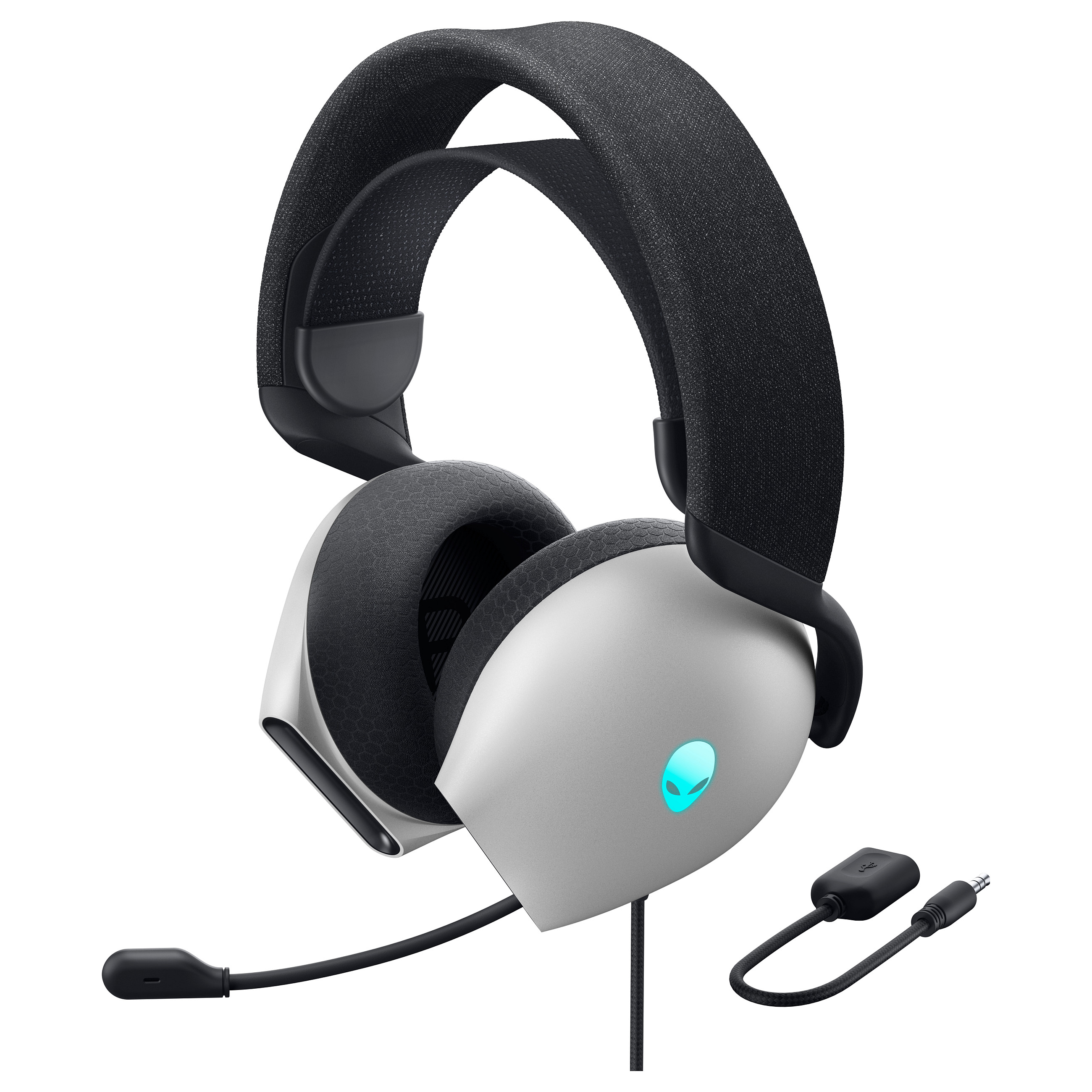 Gaming slušalice ALIENWARE Wired Gaming Headset (usb, rgb, bijele)-6