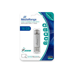 USB stick MEDIARANGE Combo (16 GB, USB 3.1, USB-C)-0