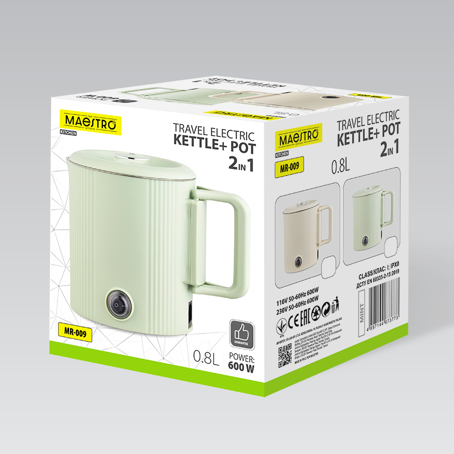 Kuhalo za vodu MAESTRO MR-009 (0,8 l, mint)-4