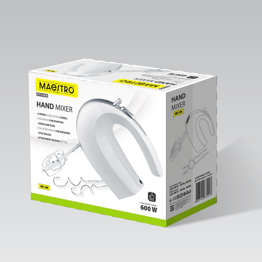 Ručni mikser MAESTRO MR-506 (600W)-2