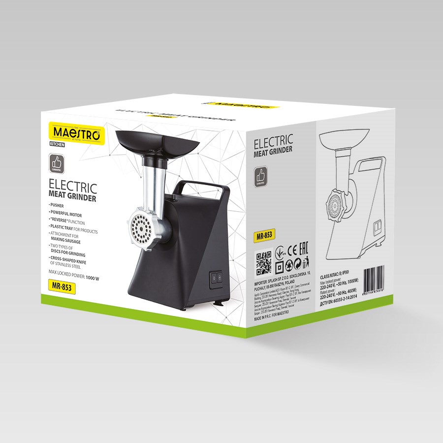 Stroj za mljevenje mesa MAESTRO MR-853 (1000W)-5
