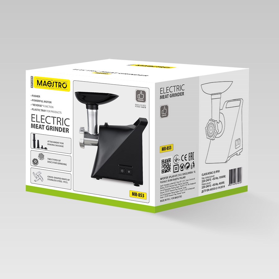 Stroj za mljevenje mesa MAESTRO MR-853 (1000W)-6
