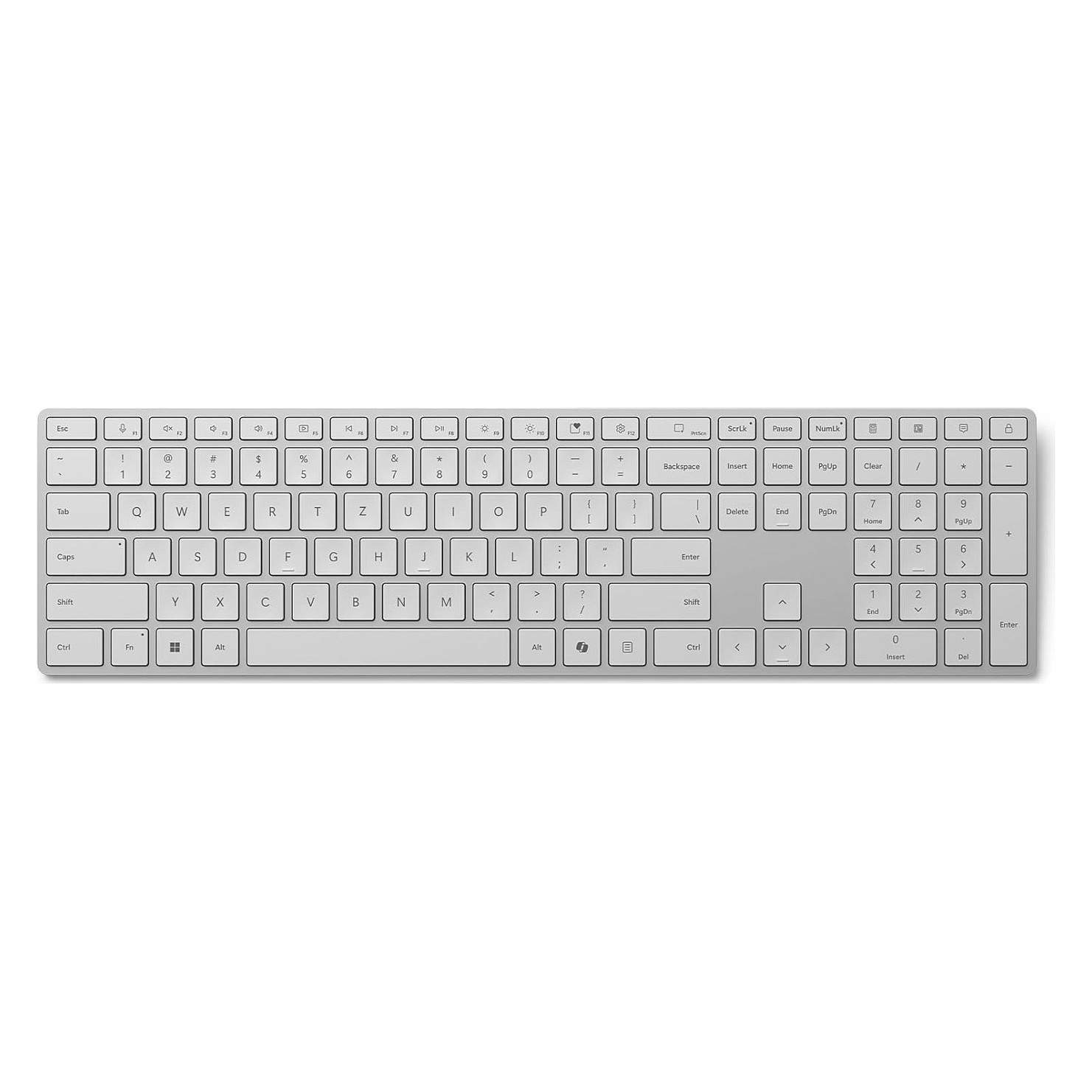 Tipkovnica MICROSOFT Surface Keyboard (bluetooth, njemački layout, siva)