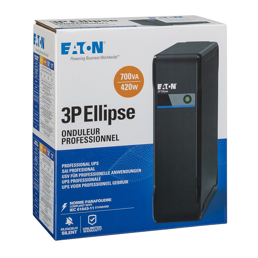 Neprekidno napajanje (UPS) EATON 3P700I (700va, 420w, standby, 4 utičnice)-8