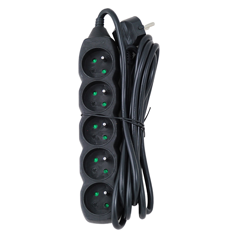 Produžni kabel ESPERANZA ELK208K (5 utičnica, 3m, crni)-2